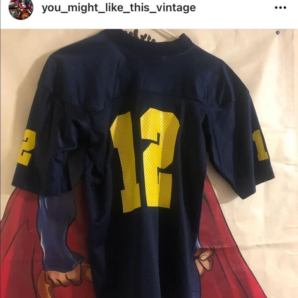 Vintage Tom Brady Michigan jersey football
